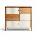 Houten ladekast met drie lades en een afmeting van 70 x 40 x 75cm